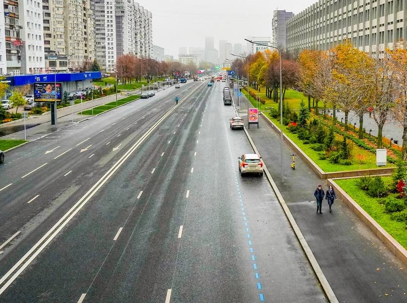 В Москве завершили благоустройство Профсоюзной улицы